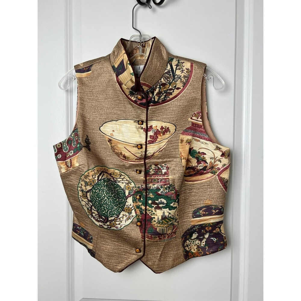 TAPP NEW YORK VINTAGE DISH COLLECTION VEST SIZE LARGE